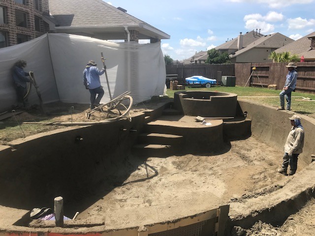 Pools Under Construction