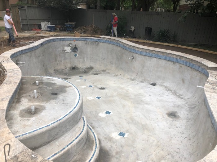 Pools Under Construction